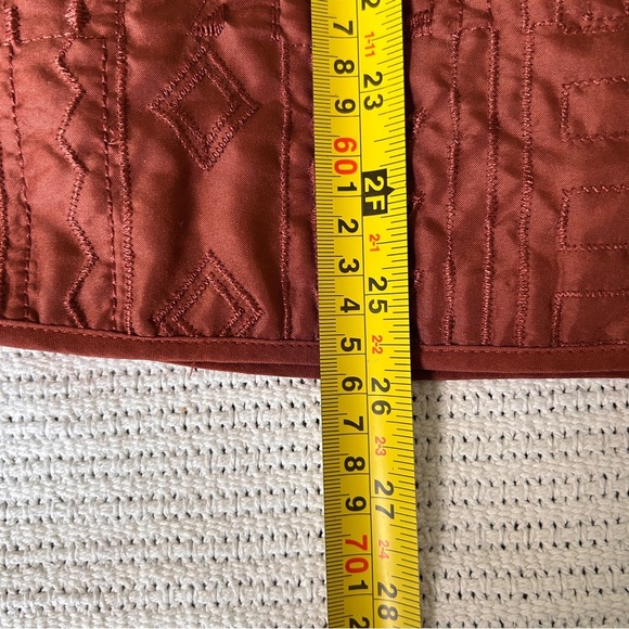 Alfred Dunner Jacket Women’s Size 18 Rust Coloured Embroidered lightweight - Picture 9 of 10